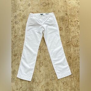 J. Crew Belmarin White Cotton Pants